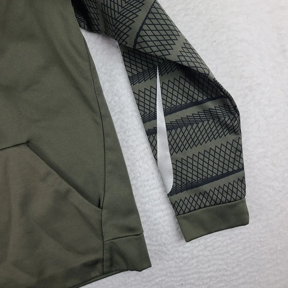 Nike Hoodie Mens‎ Small Dark Green Olive Dri Fit Training Activewear 800303-325